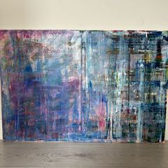 Large abstract textured painting