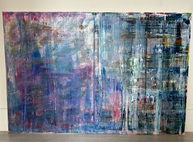 Large abstract textured painting