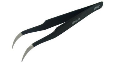 1x Antistatic Curve Tweezer Picking Tool ESD Safe ESD15