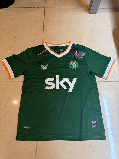 Ireland Home Football Kit Age 8-9 Troy Parrott Castore Jersey & Shorts BNWT