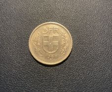 coin: 5 francs 1968 (Swiss)