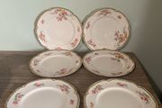 Vintage Johnston Bros England - Set of 6 plates and Soup Bowl