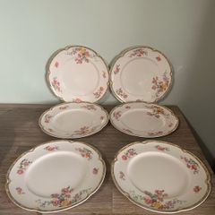 Vintage Johnston Bros England - Set of 6 plates and Soup Bowl