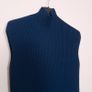 Jigsaw Navy Blue Ribbed Knit Vest Sleeveless Top Size S Image 5