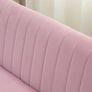 2-Seater Fabric Sofa Pink Image 4