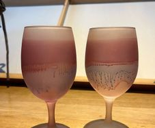 Tie-dye wine Glasses