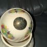 KH Pottery Staffordshire SUGAR Canister Fruit Design . Image 5