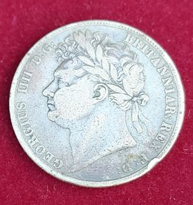 1823 George 4th  Half Crown coin  V.Fine