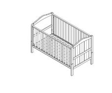Nested Sorrento Cot Bed