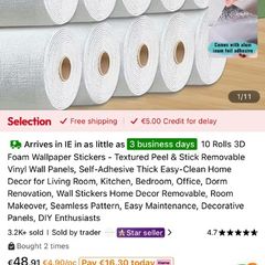 Self-Adhesive Foam Wall Panels - NEW