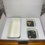 3 Porcelain Bowls with Bamboo Tray Tasting Set Image 6