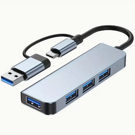 Versatile USB Hub Adapter - 4/7/8-in-1 High-Speed Expansion with SD/TF Card Reader