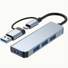 Versatile USB Hub Adapter - 4/7/8-in-1 High-Speed Expansion with SD/TF Card Reader