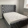 king bed and mattress Image 3