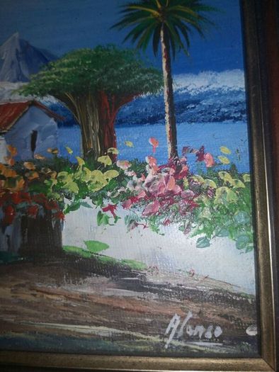 Summer vibes oil painting
