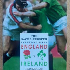Very Rare 1994 England v Ireland - Five Nations Championship Programme