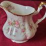 3 Piece Royal Albert / Paragon Victoriana Rose Bone China Gold Gilt Cake Plate, Sugar Bowl And Milk Jug Set Made In England Image 6