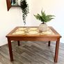 Vintage Retro Mid Century Danish Teak and Tile Coffee Table Image 2