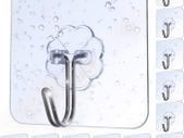 Adhesive Hooks Heavy Duty Wall Hooks 8kg (Max) Self Adhesive Hook 12pcs