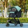 Foldable Pet Stroller w/ Rain Cover, for XS Dogs, S Dogs - Green Image 8