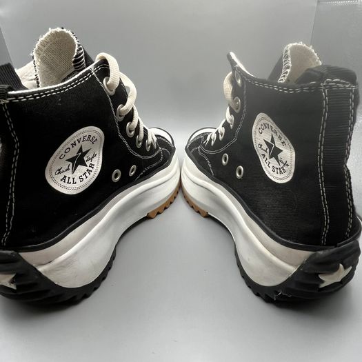 Converse Run Star Hike Platform Trainers Black JW Anderson Womens UK 5 EU 38
