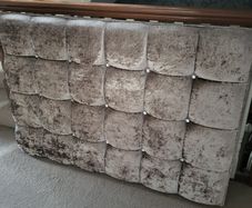 Double divan bed headboard