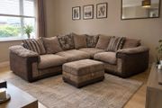DFS Celine L shape Corner Sofa , corner couch with footstool