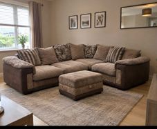 DFS Celine L shape Corner Sofa , corner couch with footstool