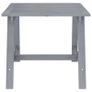 Garden Dining Table Grey 88x88x74 cm Solid Acacia Wood Image 3