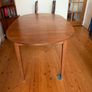 Vintage Mid Century Extendable Oval Dining Table with 4 Chairs Image 5