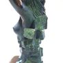 Woman With Naked Bust (35cm, 4.5kg) - Patinated Bronze, Signed Image 9