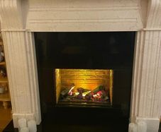 Dimplex CLASSIC BRICK OPTIMYST 2kw Incert Log Effect Heater . Perfect Working Order.very Little Use. See Photos For Same.