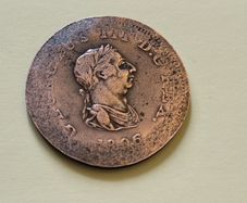 1806 UK George III Half Penny