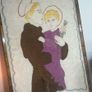 Hand Embroidere Saint Anthony & Child Jesus Image 4