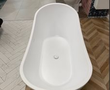1700 x 730mm Freestanding Bath - Matt White
