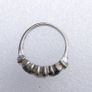 Vintage Sterling Silver 925  5-Stone Ring: Sapphire & Cubic Zirconia size P - 4,3g Image 9