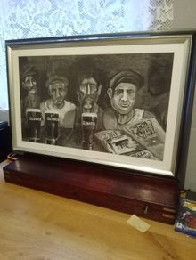 Collectable old art  Titanic and Guinness