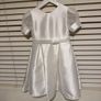 Caroline dress white small with organza sleeve Image 5
