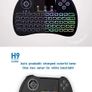 Mini Keyboard Touch Wireless Keyboard Touch Pad Smart TV Remote Control Ergonomic Keyboard USB Interface Silent Wireless Mouse and Keyboard Set (Color : Black) Image 5