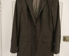 Max Mara Virgin Wool Pinstripe Trouser Suit