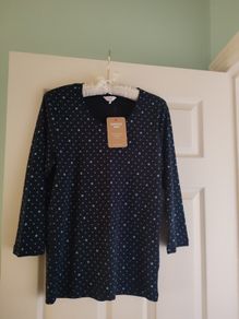Ladies Cotton Traders Long Sleeved Cotton Top, size 12 (new with tag)