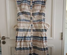 Monsoon linen dress UK 8 in very good condition with no issues see last two photos for exact measurements FREE STANDARD POSTAGE INCLUDED