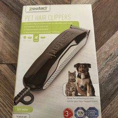 Zoofari Pet Hair Clippers with 2 Attachments