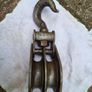 Vintage Steel Block & Tackle with Double Wheel Pulleys Image 2