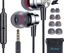 Earphones, In-Ear Headphones Earphones with High Sensitivity Microphone & Volume Control, Noise Isolating, High Definition, Pure Stereo Sound for iPhone, iPod, iPad, MP3 Players, Galaxy, etc