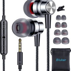 Earphones, In-Ear Headphones Earphones with High Sensitivity Microphone & Volume Control, Noise Isolating, High Definition, Pure Stereo Sound for iPhone, iPod, iPad, MP3 Players, Galaxy, etc