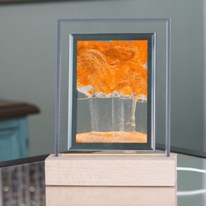 Moodscape Wooden Base Orange Sand Picture