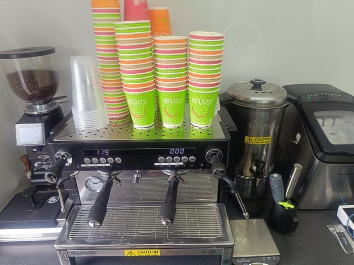 Coffee trailer ready to go business