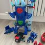 PJ Masks Deluxe Battle HQ Toy Headquarters Playset w/ 4 Action Figures, 5 Car Image 2