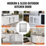 Door, 457x533 mm Single Outdoor Kitchen Door, Stainless Steel Flush Mount Door, Wall Vertical Door with Recessed Handle Image 5